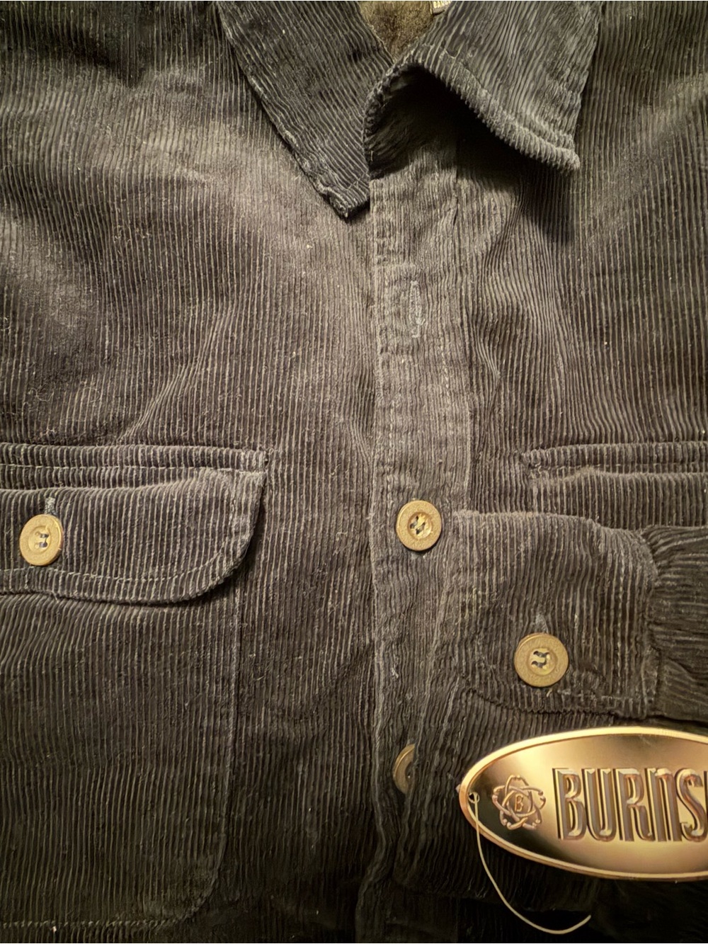 burnside Black Button-Front Utility Jacket - Picture 4 of 4